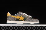 A Bathing Ape Bape SK8 Sta Grey Mustard Yellow 2