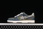 A Bathing Ape Bape SK8 Sta Navy Khaki Grey 1