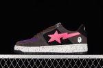 A Bathing Ape Bape Sta Black Grey Pink Suede 1