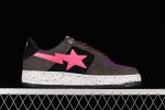 A Bathing Ape Bape Sta Black Grey Pink Suede 2