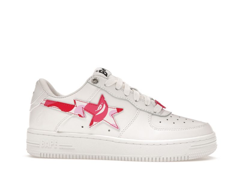 A Bathing Ape Bape Sta Low ABC Camo White Pink