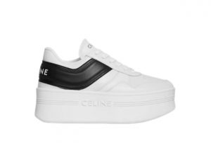 BLOCK SNEAKERS WITH WEDGE in CALFSKIN