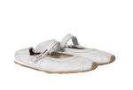 Bleached nappa leather ballerinas White 1.jpg