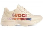 Gucci Rhyton Glitter Logo Chunky Sneaker Love Parade Off White Womens