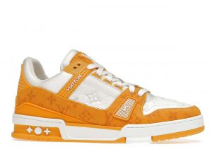 Louis Vuitton Trainer Monogram Denim White Yellow