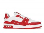 Louis Vuittоп Trainer Low #54 Signature Red White