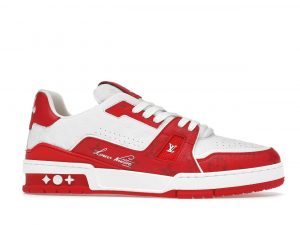 Louis Vuittоп Trainer Low #54 Signature Red White