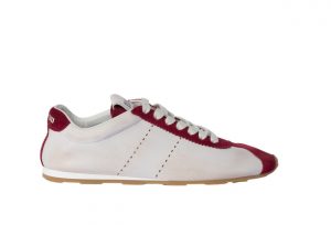 Plume nappa leather and suede sneakers Cerise.jpg