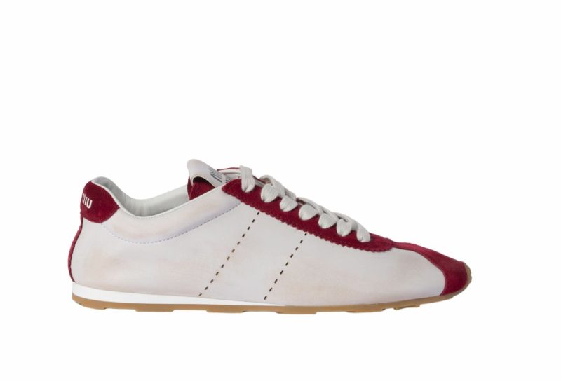 Plume nappa leather and suede sneakers Cerise.jpg