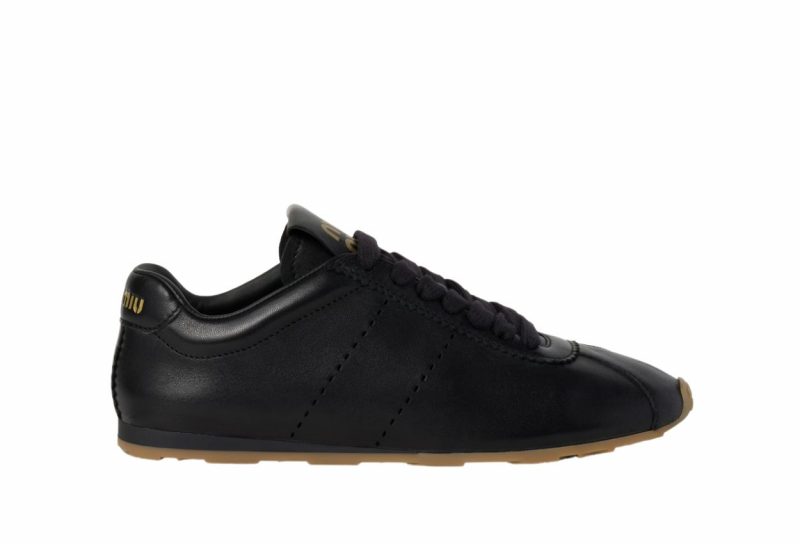 Plume nappa leather sneakers Black.jpg