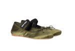 Satin ballerinas Olive Green 1.jpg