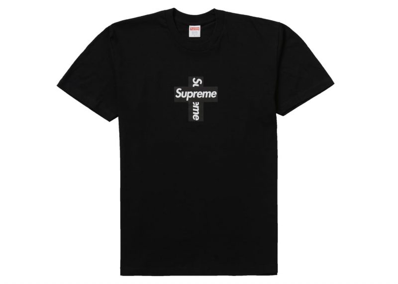 Supreme Cross Box Logo Tee Black