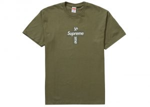 Supreme Cross Box Logo Tee Light Olive