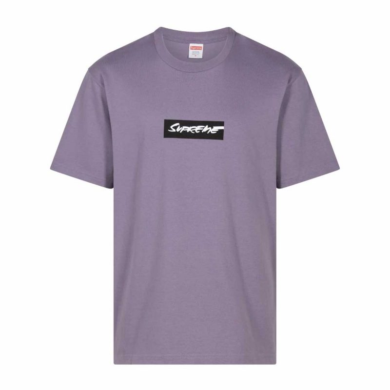 Supreme Futura Box Logo Tee Dusty Purple