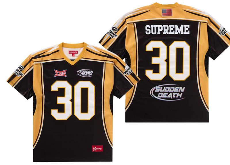 Supreme Sudden Death Football Jersey Black