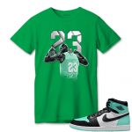 aj 1 high og green glow t shirt match number 23 panther qqpxs.jpeg