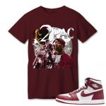 aj 1 high white team red t shirt match 90s pac shakur mijqg.jpeg