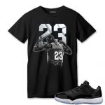 aj 11 low space jamz t shirt match number 23 panther 7flfm.jpeg