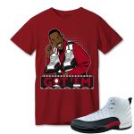 aj 12 retro red taxi t shirt match 90s tv series got em aecgn.jpeg