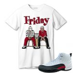 aj 12 retro red taxi t shirt match friday oku8k.jpeg