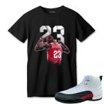 aj 12 retro red taxi t shirt match number 23 panther nue6v.jpeg