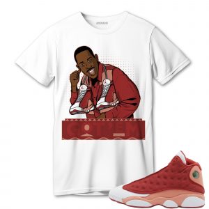 aj 13 dune red t shirt match 90s tv series got em 5yulb.jpeg