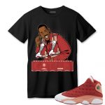 aj 13 dune red t shirt match 90s tv series got em o5rcv.jpeg