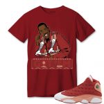 aj 13 dune red t shirt match 90s tv series got em q3ru5.jpeg