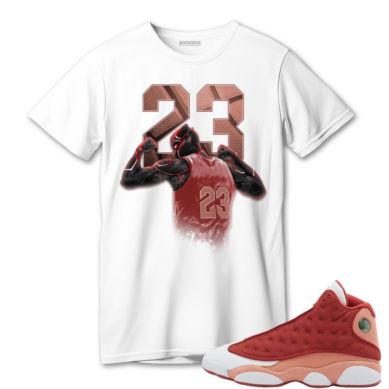 aj 13 dune red t shirt match number 23 panther ykhwd.jpeg