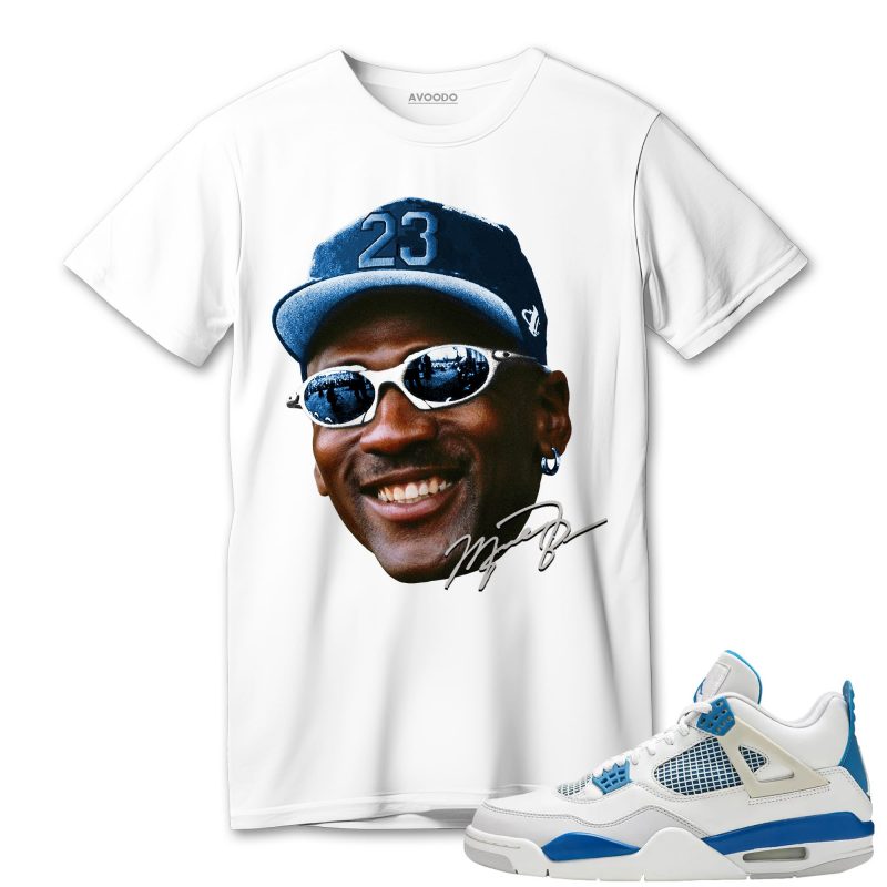 aj 4 industrial blue t shirt match head mj tjwod.jpeg