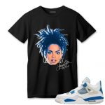 aj 4 industrial blue t shirt match lauryn hill head tmei8.jpeg