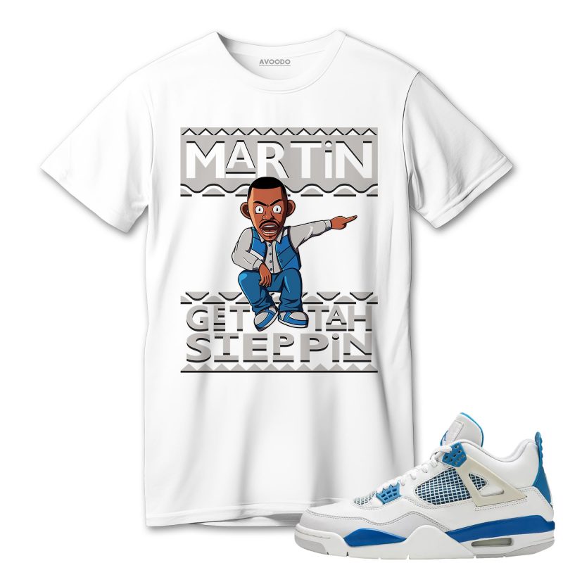 aj 4 industrial blue t shirt match martin get tah steppin uguan.jpeg