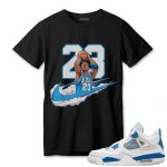 aj 4 industrial blue t shirt match mj 23 shoot zwfxj.jpeg