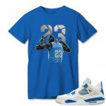 aj 4 industrial blue t shirt match number 23 panther mxdjo.jpeg