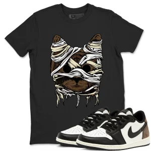 cat mummy air jordan 1 mocha sneaker matching t shirt black wibuprintcom ezkyt.webp