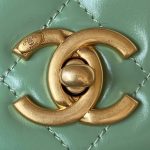 chanel as3908 cc small flap bag with top handle shiny calfskin green gold 003 luxibags.ru .jpg