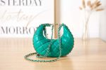 chanel as3917 clutch with chain lambskin shiny light gold metal light green 003 luxibags.ru .jpg
