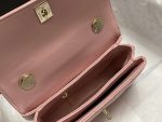 chanel as4654 trendy cc flap bag with top handle pink lambskin multicolor logo 007 luxibags.ru .jpg