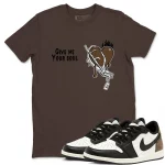 give me your soul air jordan 1 mocha sneaker matching t shirt black wibuprintcom gthj8.webp