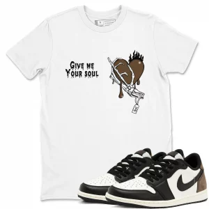 give me your soul air jordan 1 mocha sneaker matching t shirt natural wibuprintcom wfdta.webp