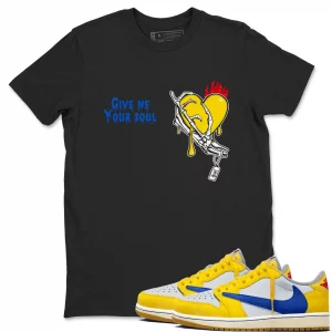 give me your soul air jordan 1 mocha sneaker matching t shirt white wibuprintcom u6s8o.webp