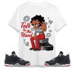 talk to the hand graphic shirt to match jordan 4 bred reimagined matching t shirt tee shirt unisex shirt to match sneaker sta36.jpg