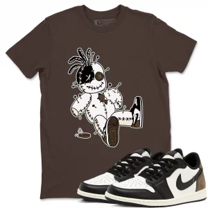 voodoo doll air jordan 1 mocha sneaker matching t shirt black wibuprintcom mxfrd.webp