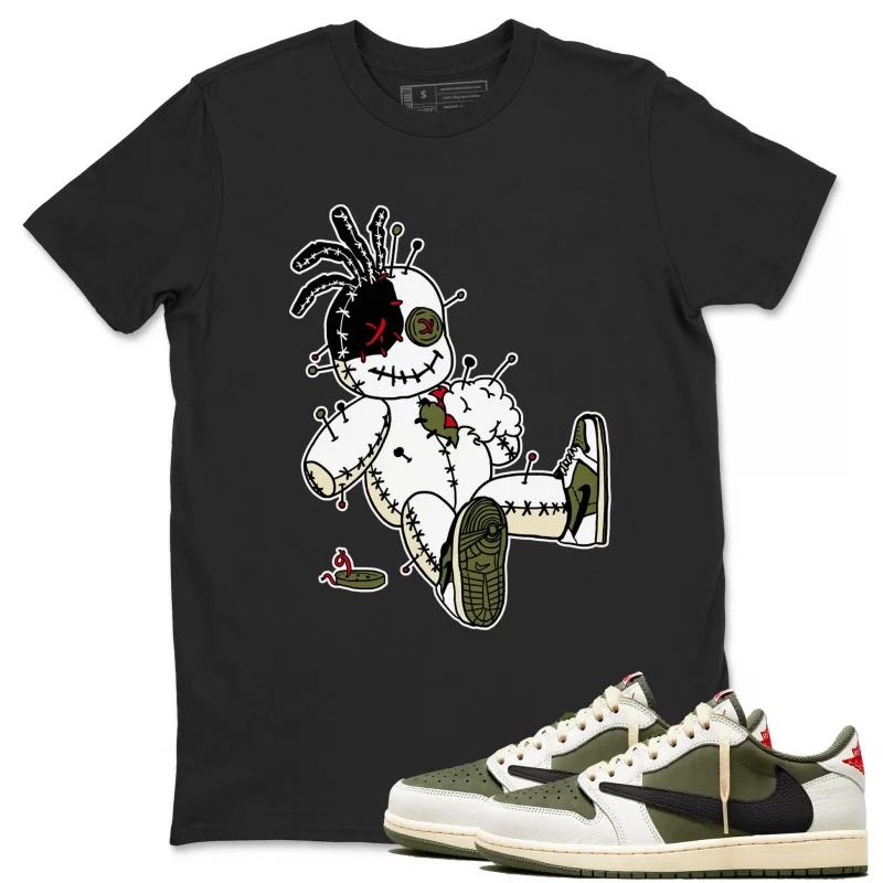 voodoo doll air jordan 1 mocha sneaker matching t shirt white wibuprintcom jrius.webp