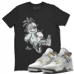 voodoo doll air jordan 4 bred reimagined sneaker matching t shirt white sjyny.webp